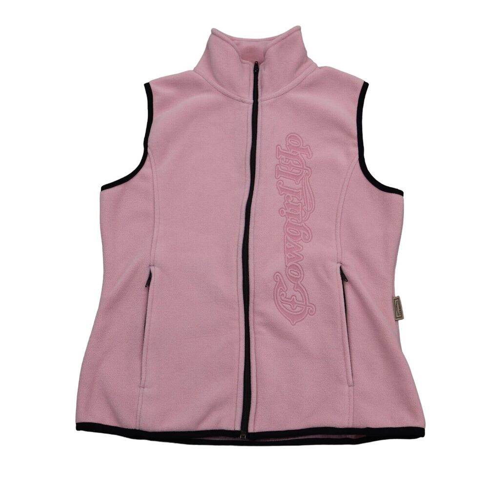Colorado Timberline Vest Womens S Pink Full Zipper Front Pockets Stand Up Collar